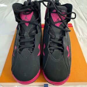 Jordan Women's Black and Pink Sneakers